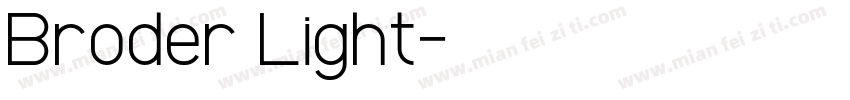 Broder Light字体转换
